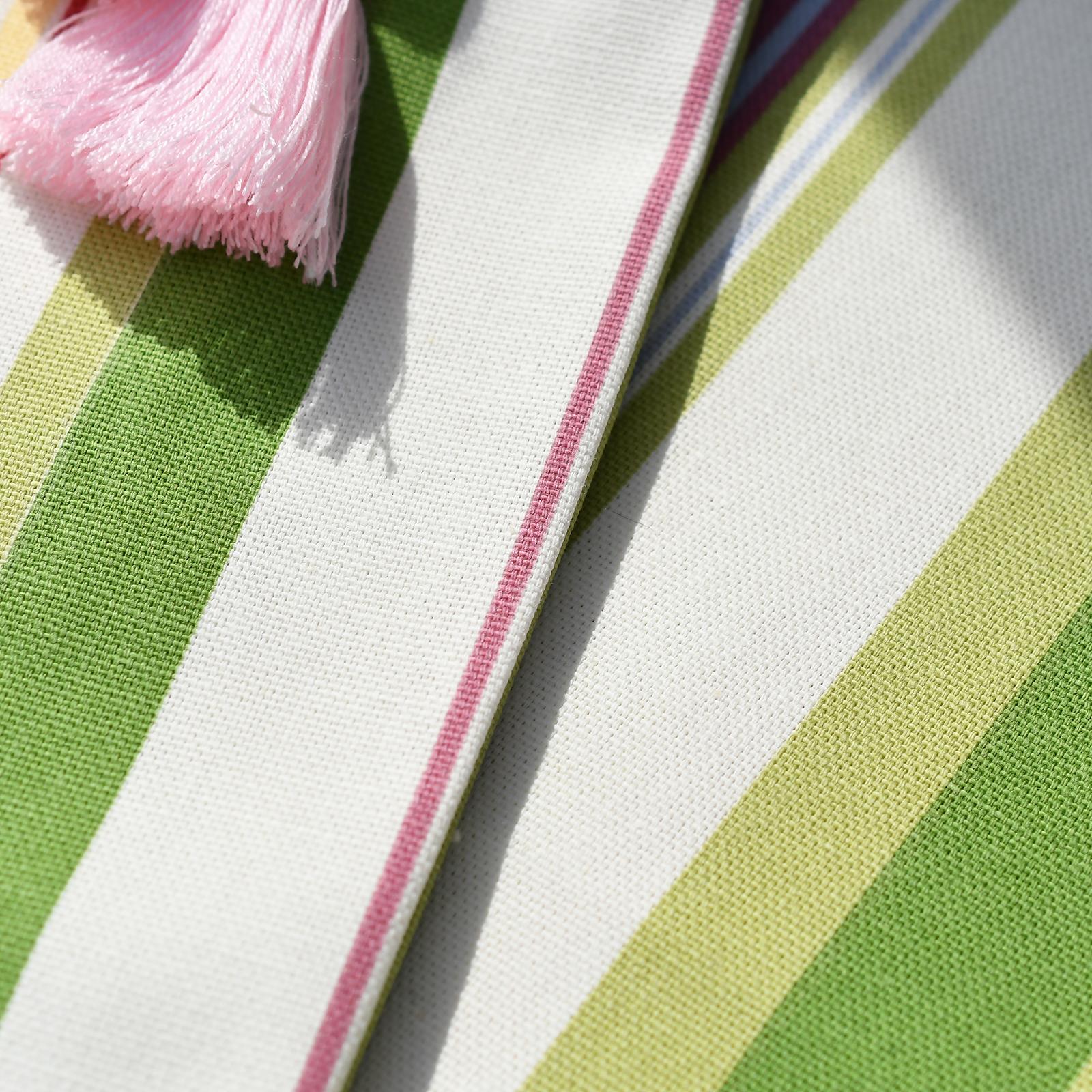 タッセルつきサブバッグ/Pinkボーダー | 3枚目