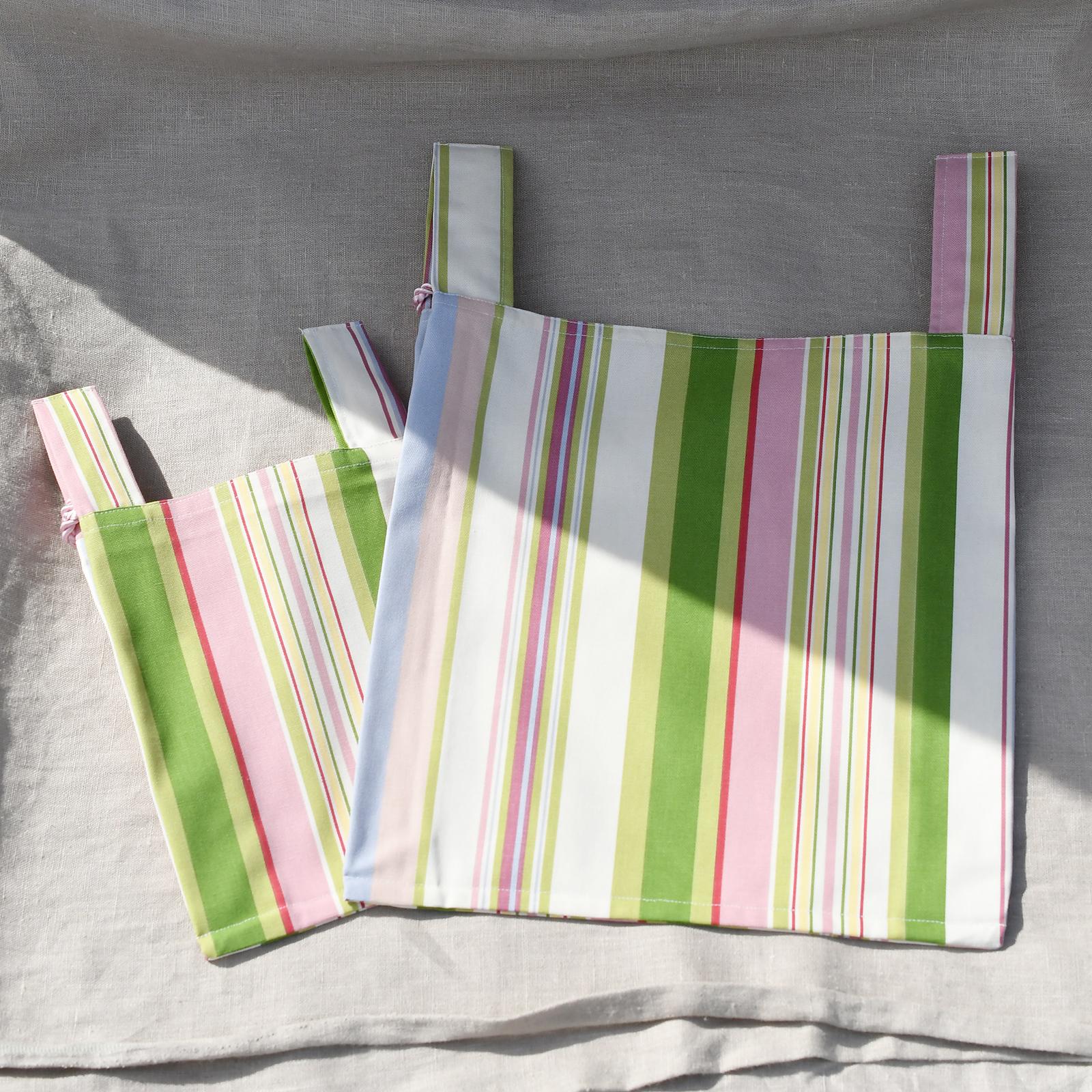 タッセルつきサブバッグ/Pinkボーダー | 5枚目