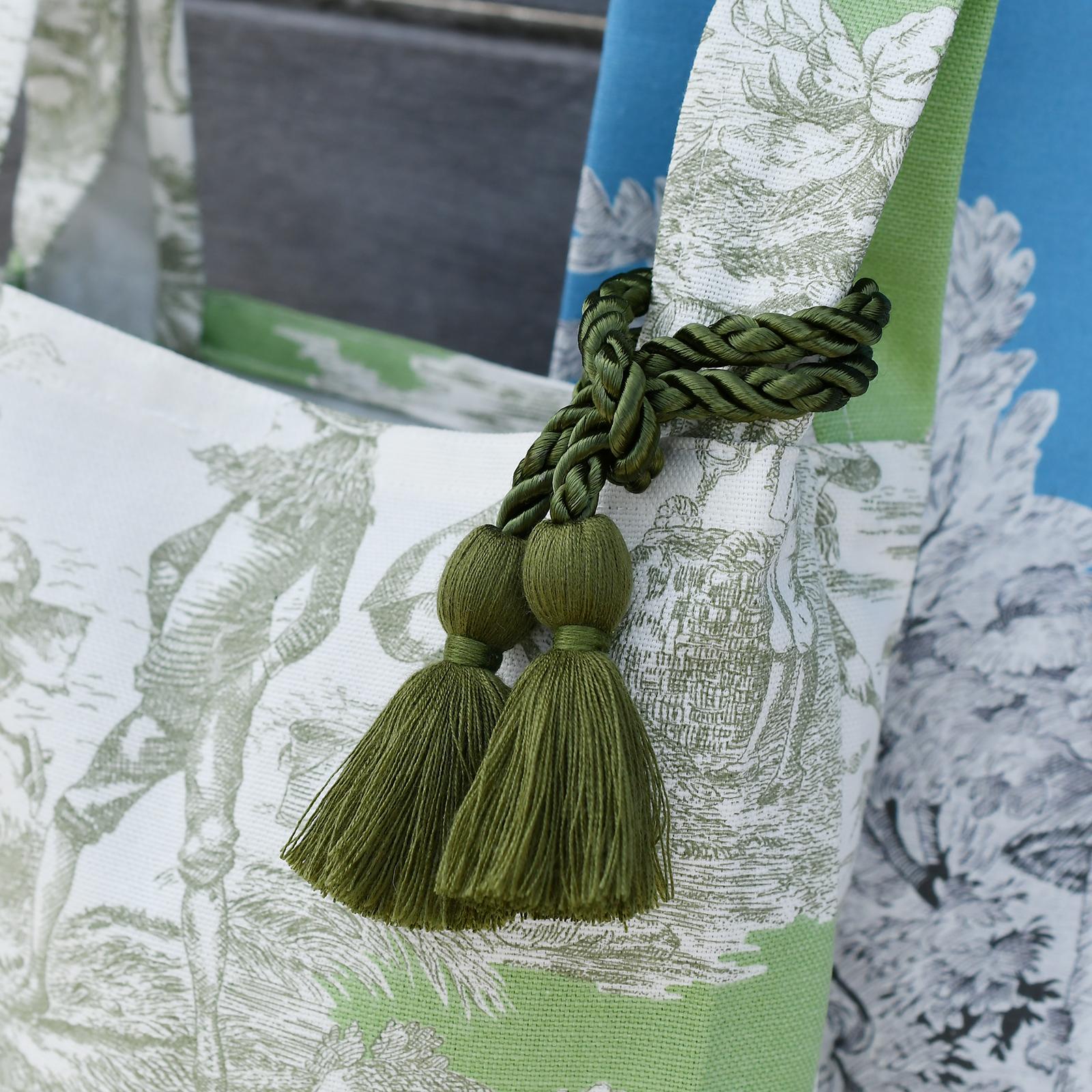 タッセルつきサブバッグ/Green or Blue | 4枚目