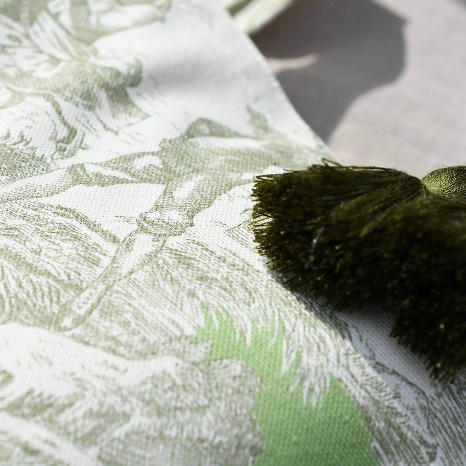 タッセルつきサブバッグ/Green or Blue | 5枚目