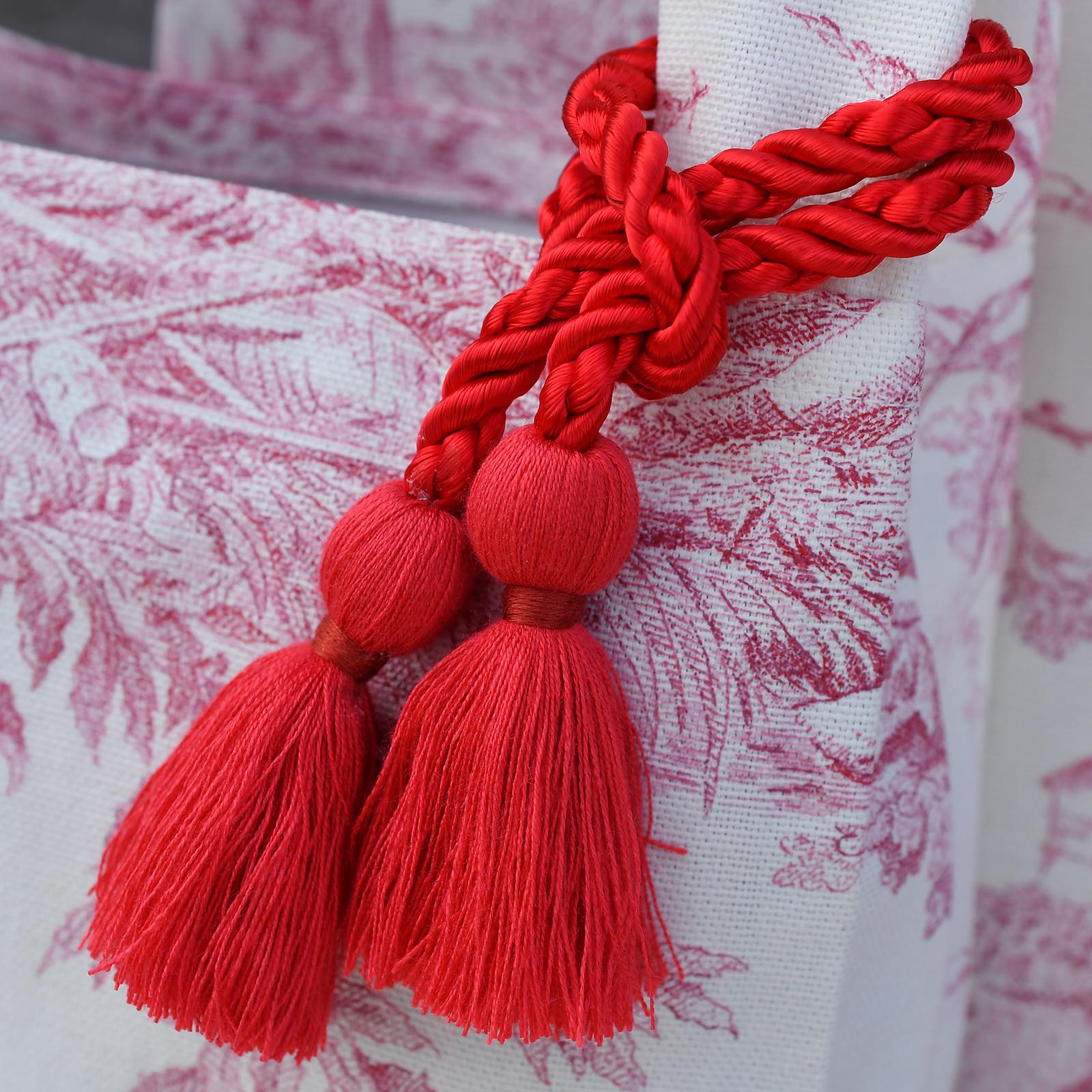 タッセルつきサブバッグ/Red | 2枚目