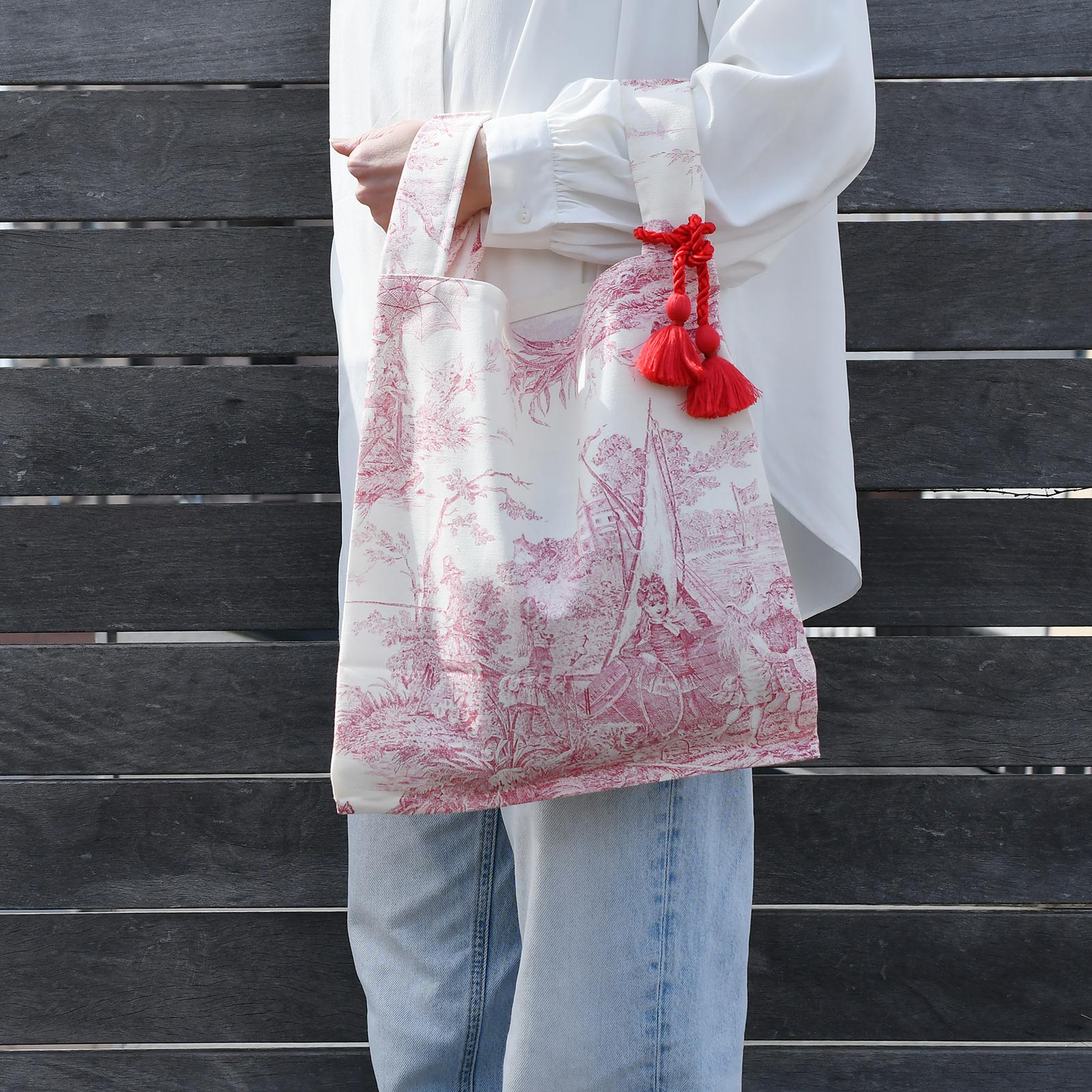 タッセルつきサブバッグ/Red | 7枚目