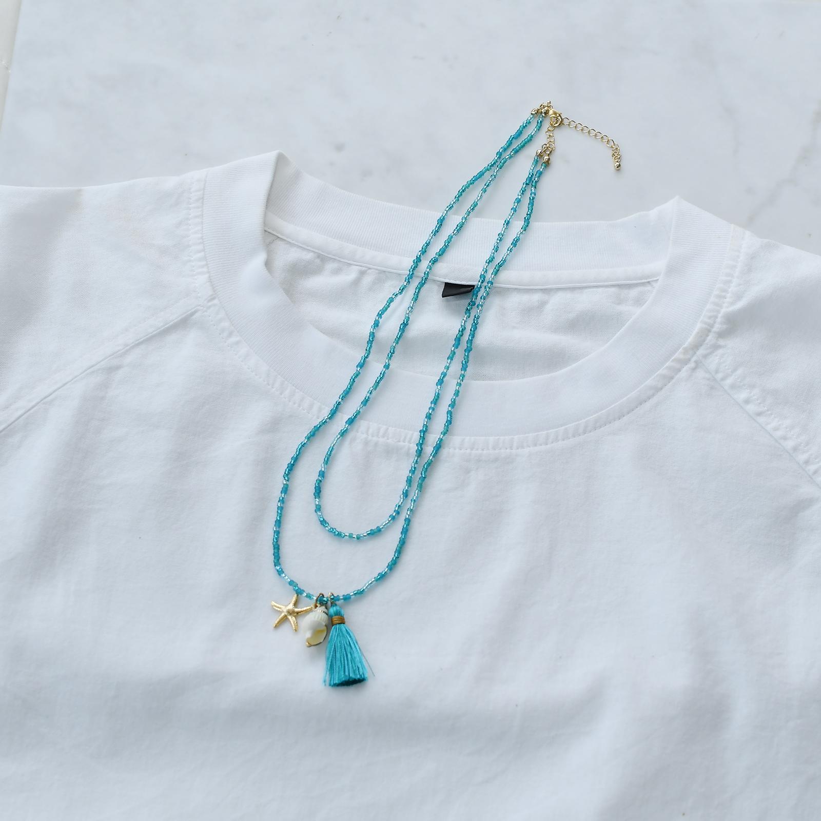 数量限定 夏のエスプリタッセルネックレス | 5枚目