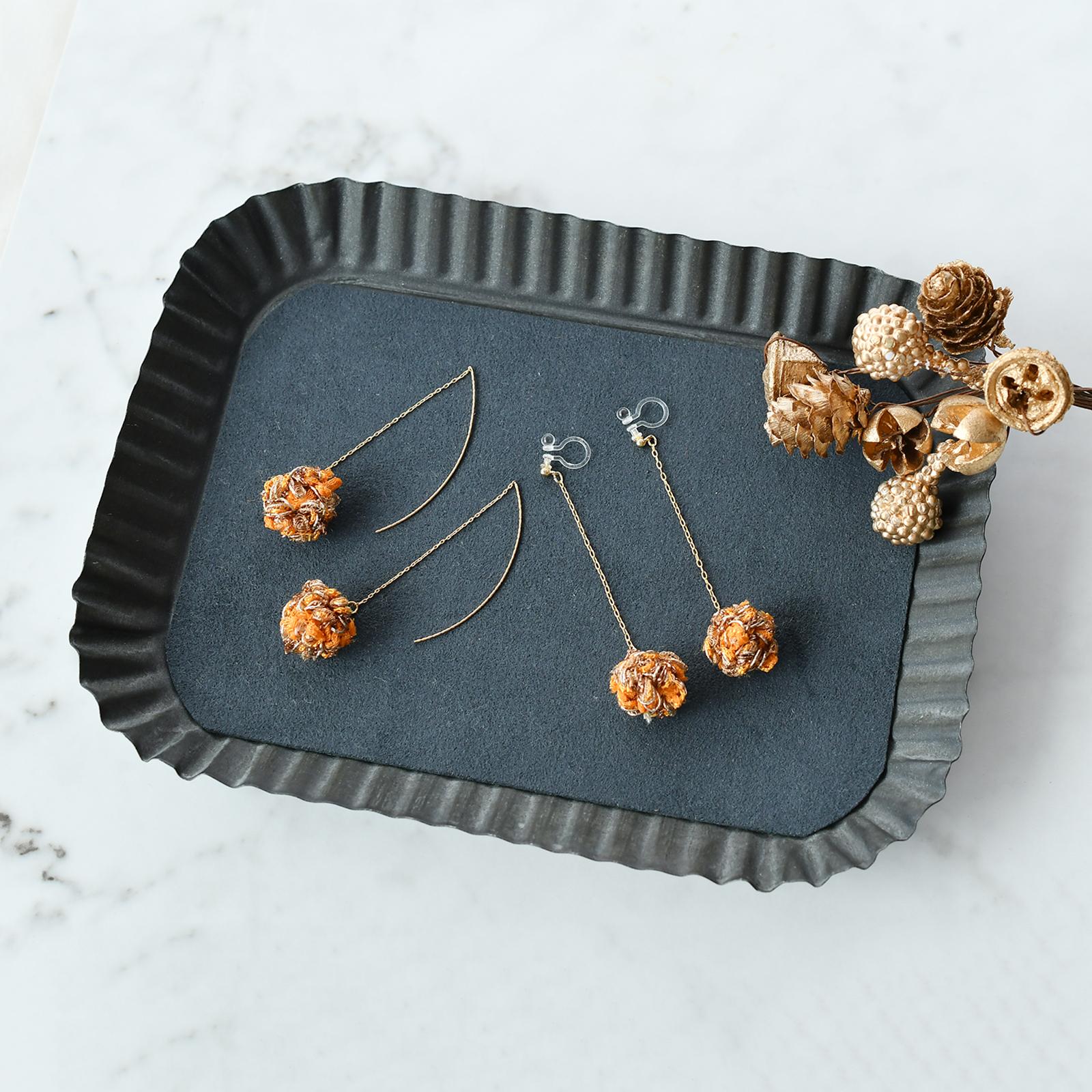 あき　モールタッセルピアス・イヤリング　木の実 | 2枚目