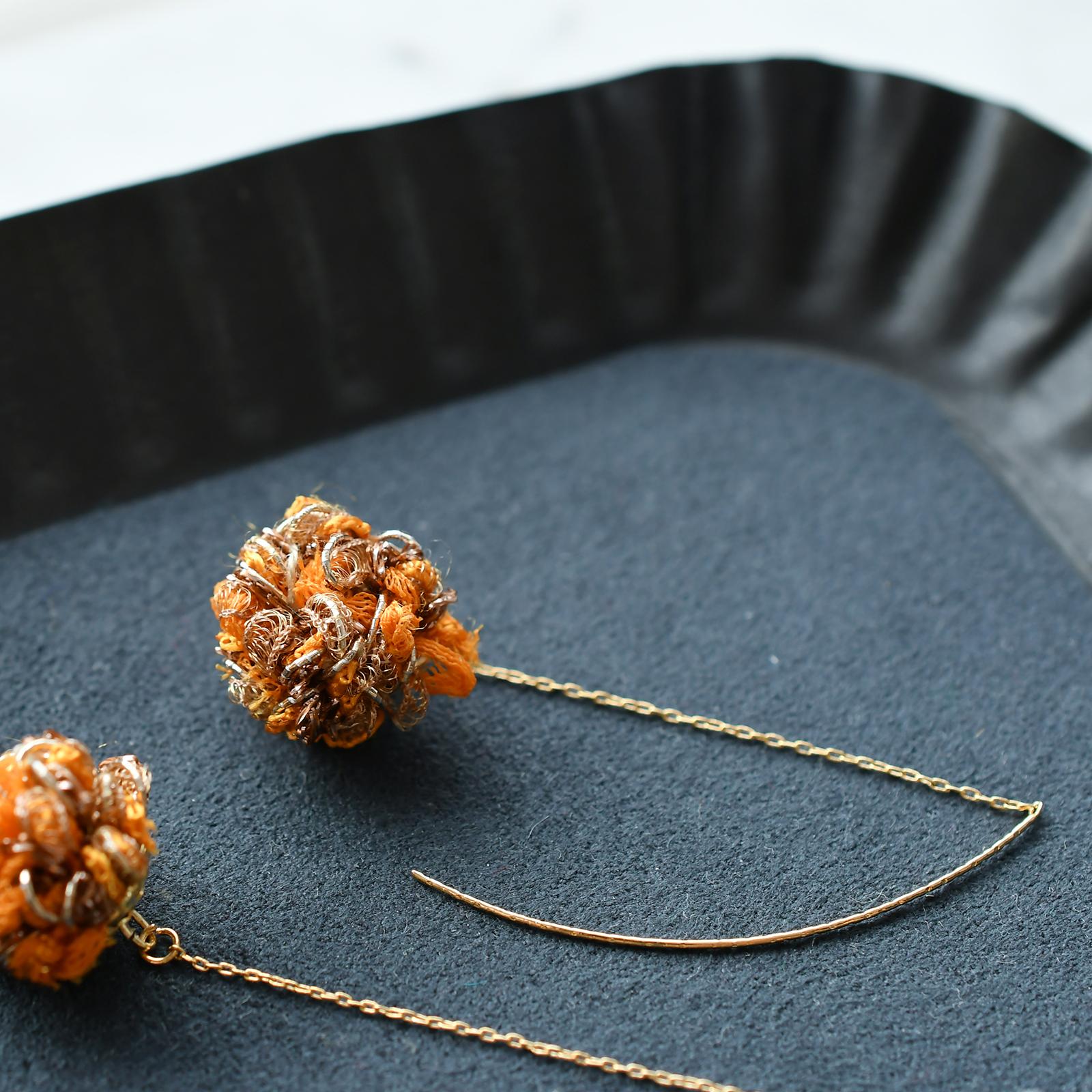 あき　モールタッセルピアス・イヤリング　木の実 | 4枚目