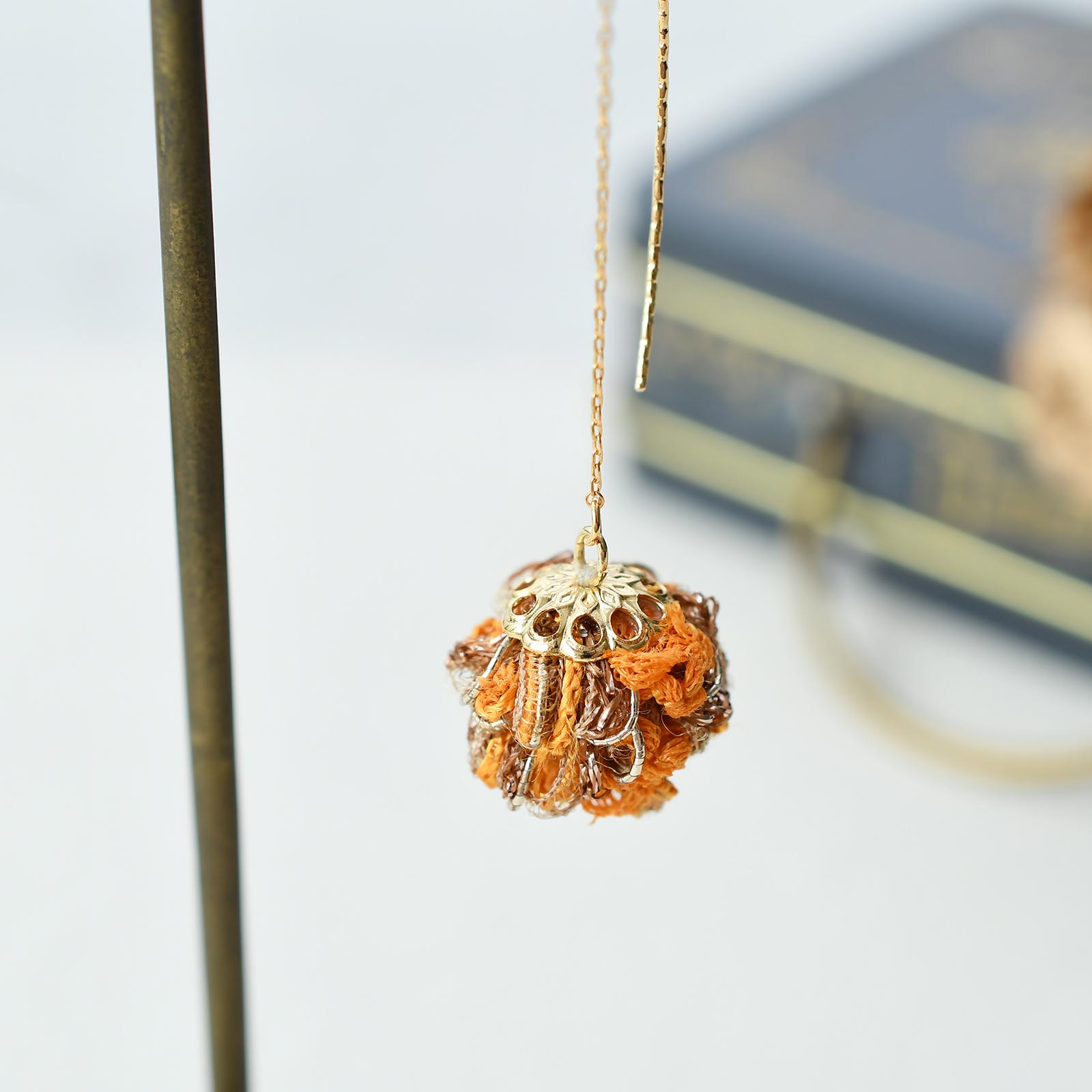 あき　モールタッセルピアス・イヤリング　木の実 | 7枚目