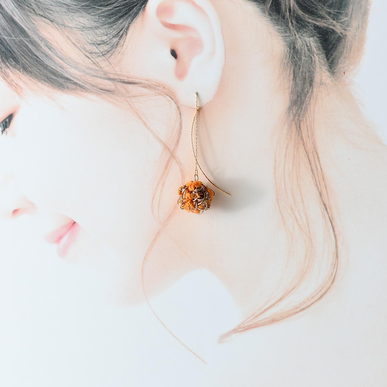 あき　モールタッセルピアス・イヤリング　木の実 | 8枚目