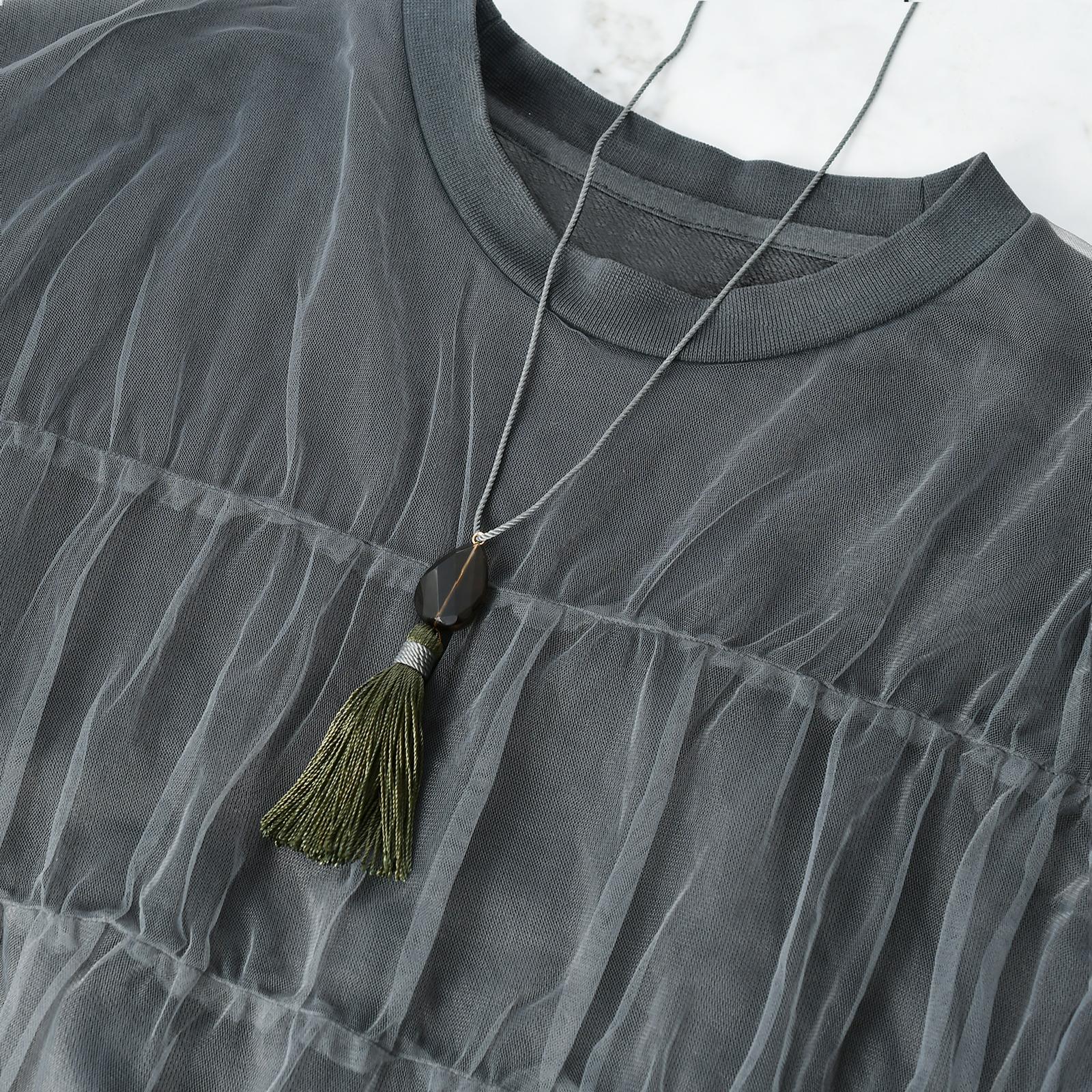 数量限定 スモーキークオーツタッセルネックレス | 7枚目