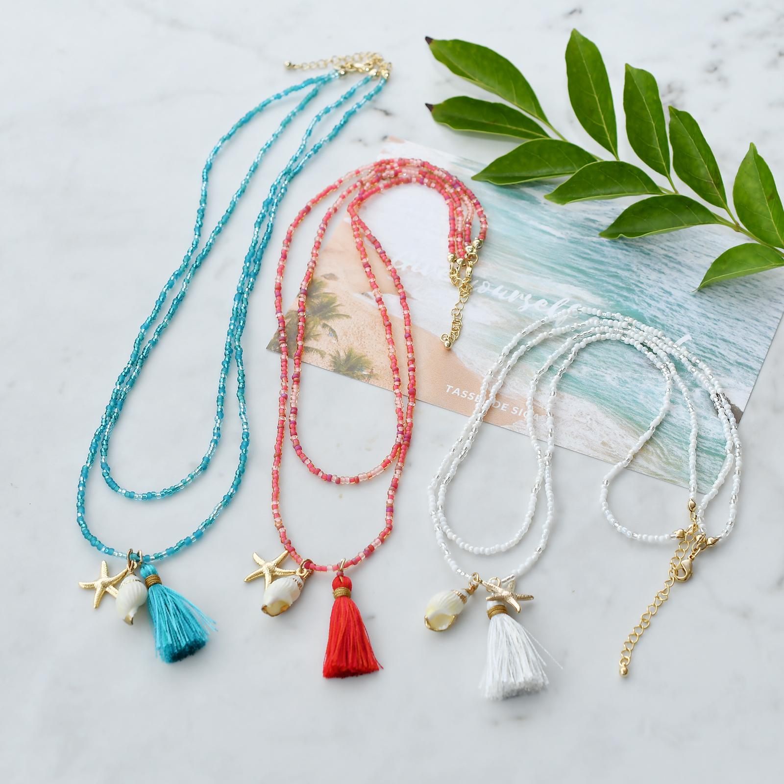 数量限定 夏のエスプリタッセルネックレス1枚目の画像